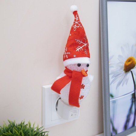 Nightlight "Snowman" LED white 6x6x18 cm Risalux-3