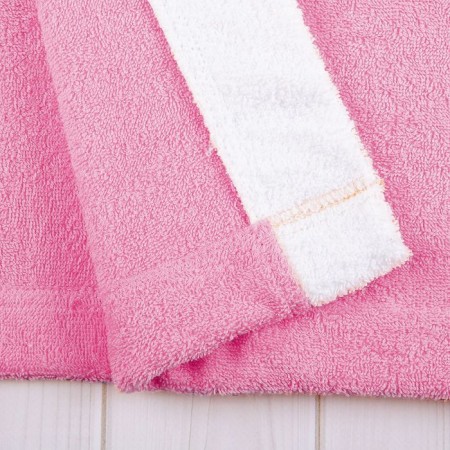 Women's bathrobe, size 56, white/pink, Makra-5