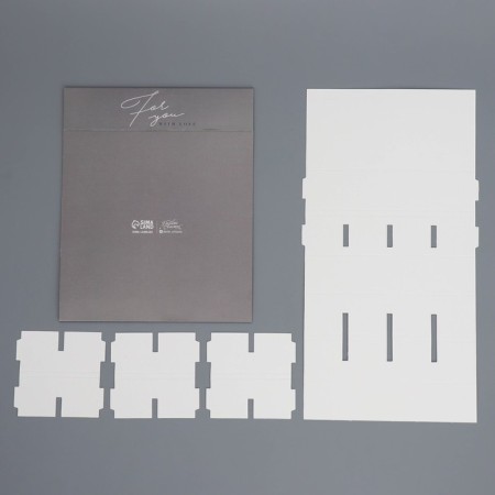 Box for 8 sweets and chocolate with cells, confectionery packaging, for you 18 x 18 x 4 cm-6