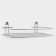Bath shelf straight, 34 × 11.5 × 4.5 cm, color chromium