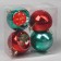 Set of balls plastic D-8 cm, 4 pcs "Holiday" Red Green