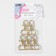 Metal carbine, 42 × 25 mm / 21 × 2.1 mm, 5 pcs, gold color