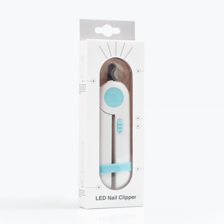 Animal claws with LED flashlight and nail file, blue-9