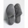 Slippers female closed nose, size 39-41, color graphite