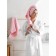 A set of terry towels Pink, size 30x50 cm, 50x90 cm, 70x140 cm, pink
