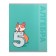 Subject note Calligrata Top "Animals", 48 sheets in the algebra cage, with reference material, cover shaking cardboard, UV-lak, OFSET block