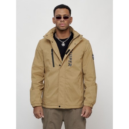 Sports male jacket, size 50, beige color-5