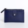 Cardholder with zipper, blue color