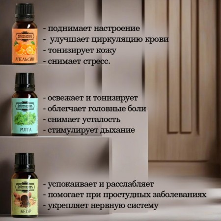 A set of essential oils "Forest Notes" 9 pcs of 17 ml of benpar-1