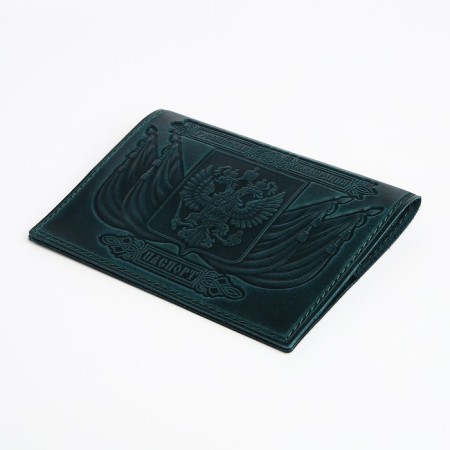 Cover for passport, green color-2