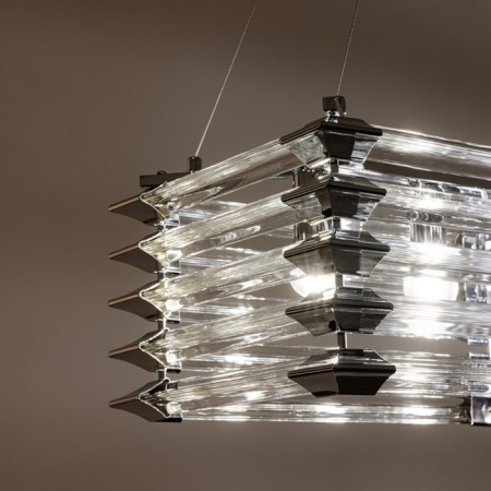 Suspended chandelier Arte Lamp Caravaggio A1059SP-6CC, E14, 6x40 W, 30x80x21 cm, chrome-3