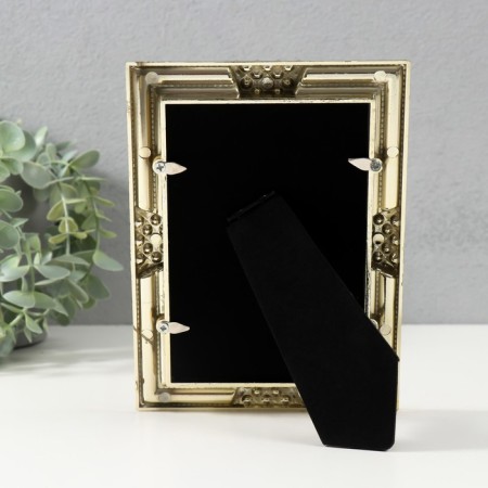 Photo frame 3082 10x15 cm "Pearls" plastic, col. gold-3