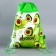 Children's set "Avocado" (panama+ bag for shoes), rr. 52-54 cm