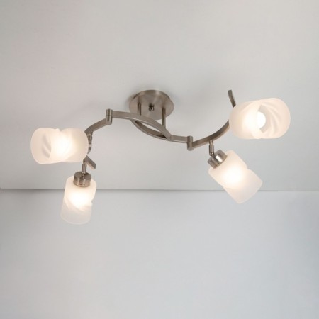Ceiling chandelier Citilux "Astro" CL125142, 74x74x37 cm, 4x75W, e27, gray color-10