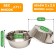 A set of 2 bowls on a stand, 2 x 2.5 liters