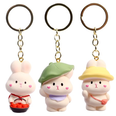 Toy - Funny Box Surprise "Bunny": children's keychain, stickers-1