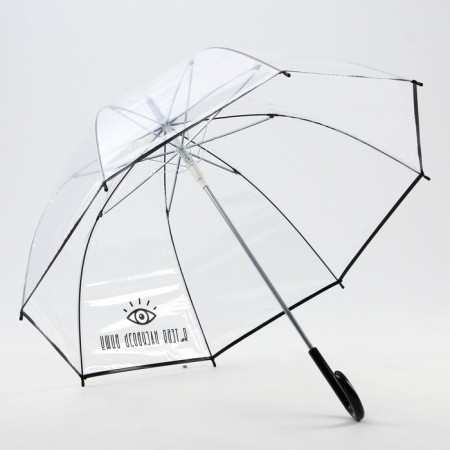 Umbrella female dome "I see you through and through", 8 spokes, d = 88 cm, transparent-3