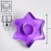 Crystal flower candlestick 3x15cm, 20 ml lilac