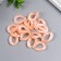 Decor for creativity Plastic "Ring for the chain" Pastel peach set 25 pcs 2.3x1.65 cm