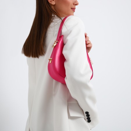 Bag Women's Baget with a zipper, pink color-8