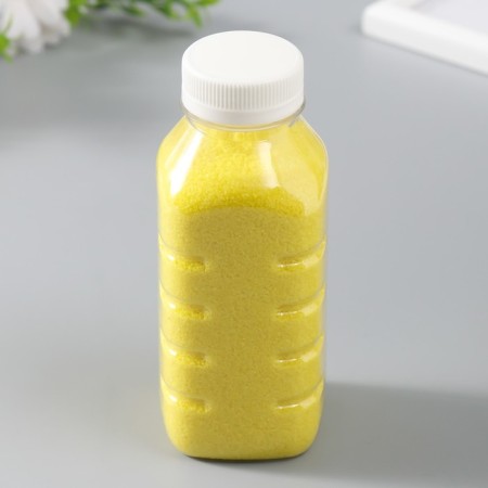 Color sand in bottles "Lemon" 500 gr-1