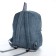 Young backpack from textiles on lightning, 4 pockets, blue color