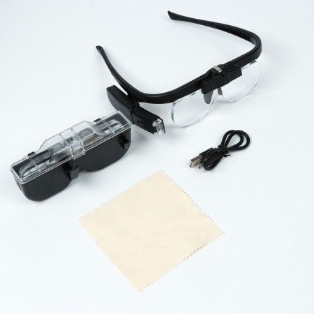 Lupa tax (glasses), 3 lenses in the kit, backlight