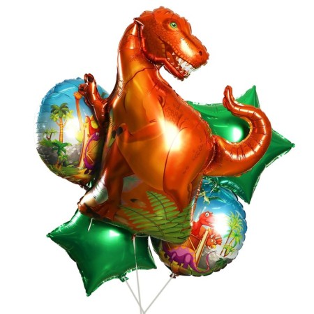 Bouquet of balls "dinosaur", set of 5 pcs.-1