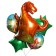 Bouquet of balls "dinosaur", set of 5 pcs.