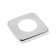 Decorative reflector Masterprof Isa. 131506, 1 ", 60x35x6 mm, square, stainless steel, chrome