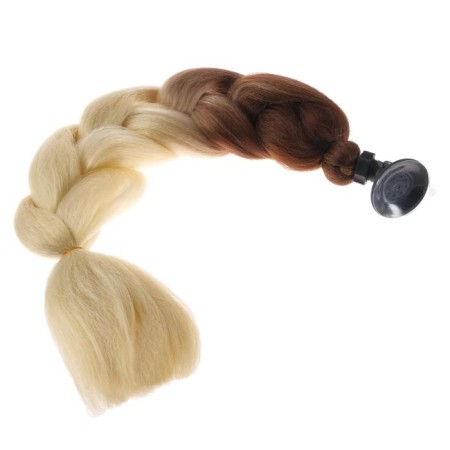 Braid on a motorcycle, fastening of the suction cup, 60 cm, black and white-1