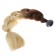 Braid on a motorcycle, fastening of the suction cup, 60 cm, black and white