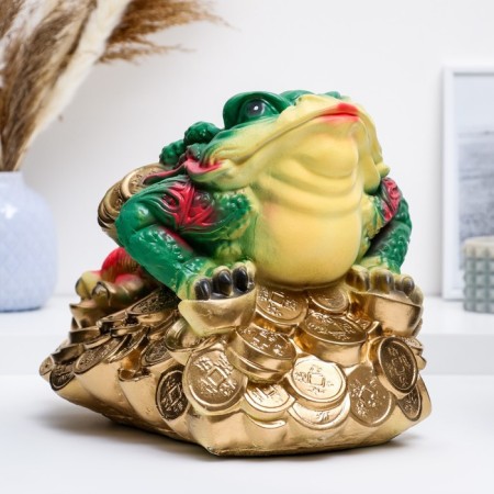 Figure "Frog on Monets" color large 34x25cm