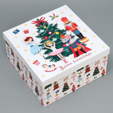 A set of New Year's gift boxes 10 in 1 "Nutcracker", 10 x 10 x 6 - 28 x 28 x 15 cm, New Year-5