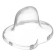 Set: Nipple - Orthodontic dummy with the holder "Dollar", with a cap, from 6 months, gold, rhinestones