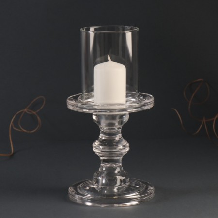 Glass of glass per 1 candle "honesty" transparent 22x11x11 cm