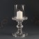 Glass of glass per 1 candle "honesty" transparent 22x11x11 cm