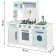 Children's wooden game kitchen "Bloom Style" with 4 objects of dishes