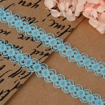 Capricon lace, 15 mm × 10 ± 1 m, blue color-1