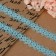 Capricon lace, 15 mm × 10 ± 1 m, blue color