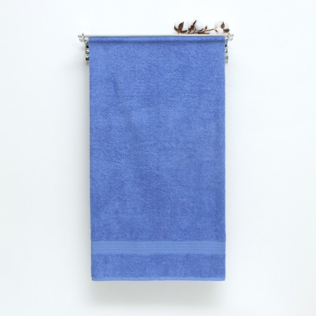 Terry towel with a border 50x90 cm, Mavi, cotton 100%, 440g/m2