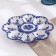 Easter egg plate, 22 cm, gzhel