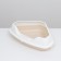 A corner toilet with a frame, 55.5 x 41.5 x 15 cm, beige