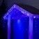 Garland "fringe" 3 × 0.6 m, IP44, UMS, dark thread, 160 smd-led, glow blue, 220 V