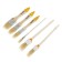 Set of SPARTA brushes, flat 3/4 ", 1", 1.5 ", round No. 1, No. 2, No. 4, 6 pcs.