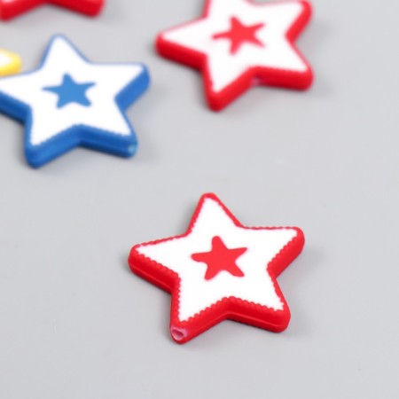 Acrylic beads "Stars" MIX 0.4x2.3x2.3 cm-2