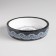Ceramic bowl with an ornament 200 ml 12 x 3 cm, beige-black