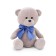 Soft toy "Bear Toptyzhkin gray: with a bow", 17 cm