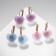 Earrings Assorted "marmalade hearts" in sugar, color mix