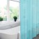 The bathroom curtains Meiwa PebBues, 182 x 182 cm, blue color